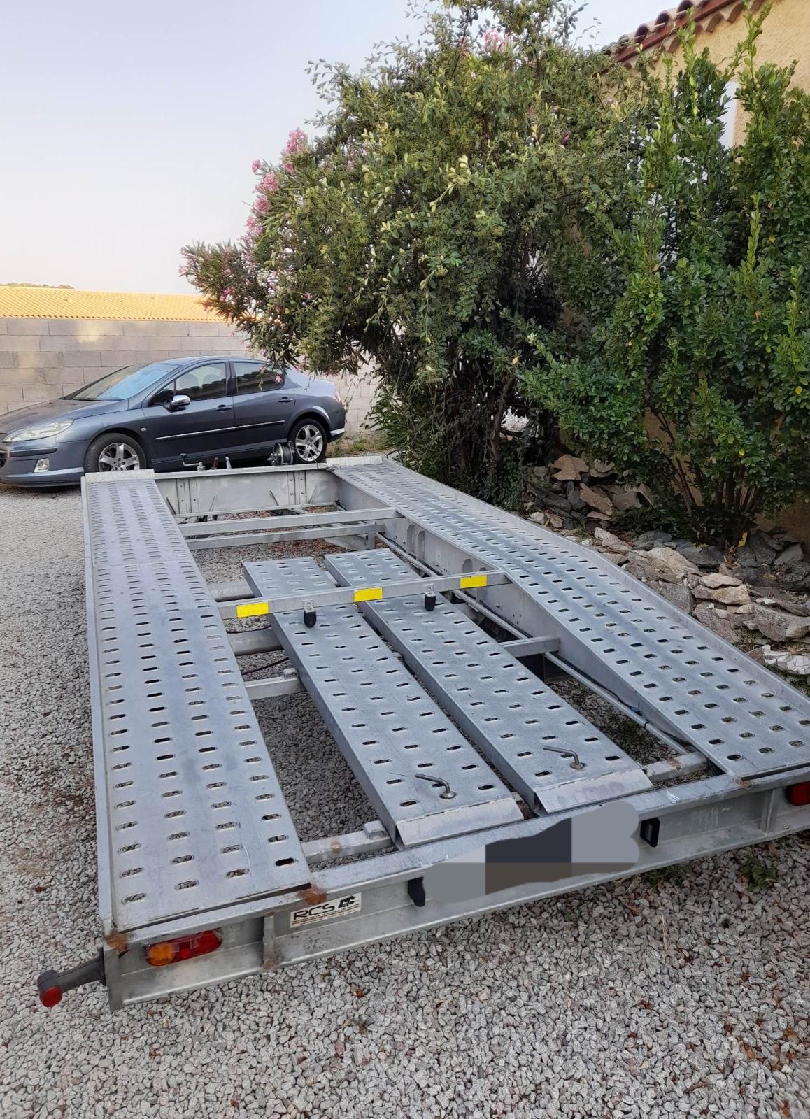 Remorque porte voiture 2T